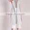 2015 Women Winter Sleeveless Long Faux Suede Trench Coat
