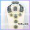 Mitaloo MT0004 Good Quality African Jewelry Beads African Bridal Beaded Jewelry Set Fashion Jewelry Set