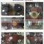 Living room furniture RB-308 new transparent glass&pu rectangular coffee table with small stool