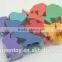 proschool education puzzle block wooden toys
