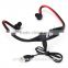 high quality battery TF card slot stereo bluetooth headset with mp3 player for tv