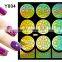 2016 colorful pvc french hollow nail stencil sticker