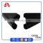 Black Spraying Plastics EPDM Auto Glass Run Channel