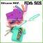 Waterproof fashion silicone bag key holder wallet for pomotion gifts