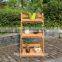 outdoor wooden flower pot display stand