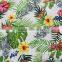 100% Rayon flower shape printed fabric for garment/plain dye/printed/Plain dye+printed