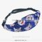 Summer top selling fashion printed running waist bag for ladies sport and leisure