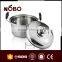 Steel Lid Induction16pcs Stainless Steel Cookware Set