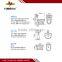 Hot sale sanitary ware suite bathroom sets with two piece toilet/pedestal basin/bidet