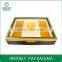 beauty wood gift packaging box with pvc window