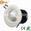 20w Round white painted Recessed COB LED Downlight halogen light