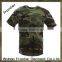100% Cotton O-neck Short Sleeves Military Men Woodland Camouflage T Shirt