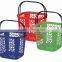 Simple plastic storage basket for family use