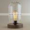 Modern lighting fixtures glass cloche table light for modern decorative