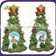 Solar Santa claus christmas send gifts resin satues