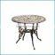 Cast aluminium furniture outdoor dining tables and chairs