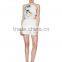 Ladies polyester white fashion shorts