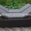 outdoor rattan double lounge for leisure