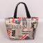 Hot new products for 2015 canvas beach bag, stripe beach lady canvas tote bag