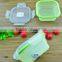 Square collapsible small silicone vegetable refrigerator fruit storage container