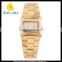 luxury vogue 2015 best selling quartz fancy charming wooden water resistant watch(WJ-3904)