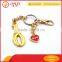 Custom trending hot products quality metal keyring charm