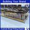 Powder coated metal supermarket promotional display for international market