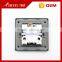 high quality UK 45a 1 gang wall switch for kitchen stainless steel wall switch socket safe