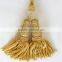 French tassels gold bullion metallic fringe caterpillar and graduation honor cord | Spanish tassels gold | Uniform tassels