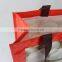 Eco-friendly custom design pp woven reusable market shopping bag