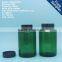 Green PET Pharmaceutical Plastic Packaging Bottle 350ml, 350cc Medicine Pill Capsule Bottle