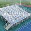 10 rows raised deluxe used aluminum bleachers for sale