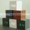 Hot sale digital table cube LED wood & wooden clock with USB