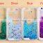 Fashion Transparent phone cases Fun Glitter Star Liquid Phone Back Case cover For Iphone 5/6s/6s plus