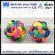 High bounce stress relief ball rubber rainbow weave ball