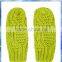 100% acrylic green cable knit gloves mitten for women