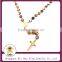 18K Gold Plated Religious Stainless Steel Natural Stone Beads Jesus Christ Crucifix Cross Rosary Pendant Necklace For Muslim