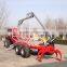 CE Certificate ZM12006 12 Ton Loading Capacity Heavy Duty Wood Log Trailer
