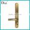 Hotel lock with satin nickel or satin brass
