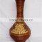 Handmade black rattan flower vase home deco vase
