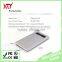Slim 5000mAh portable power bank with touch screen light display metal cell