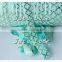 Popular 5/8''fold over elastic tie by yard, wholesale custom printed foil golden clover shiny hair tie headdress