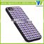 Full Wrap Edge checked pattern Case tpu cover for iPhone 7