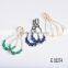 Fashion stock bijoux brass earring latest designs girls top costume jewelry