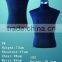 male bust dress form with wooden tripod base