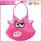 Toddlers necessories antibacteria waterproof baby silicone bib with comfort fit neck