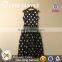 Polyester woven digital printed dot chiffon fabric