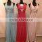 Elegant halter see through backless beaded evening dress mother of the bride dress