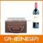 Best Sell factory custom made light blue leather red wine box (ZDS-F370)