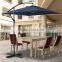 Steel patio side parasol outdoor banana umbrella